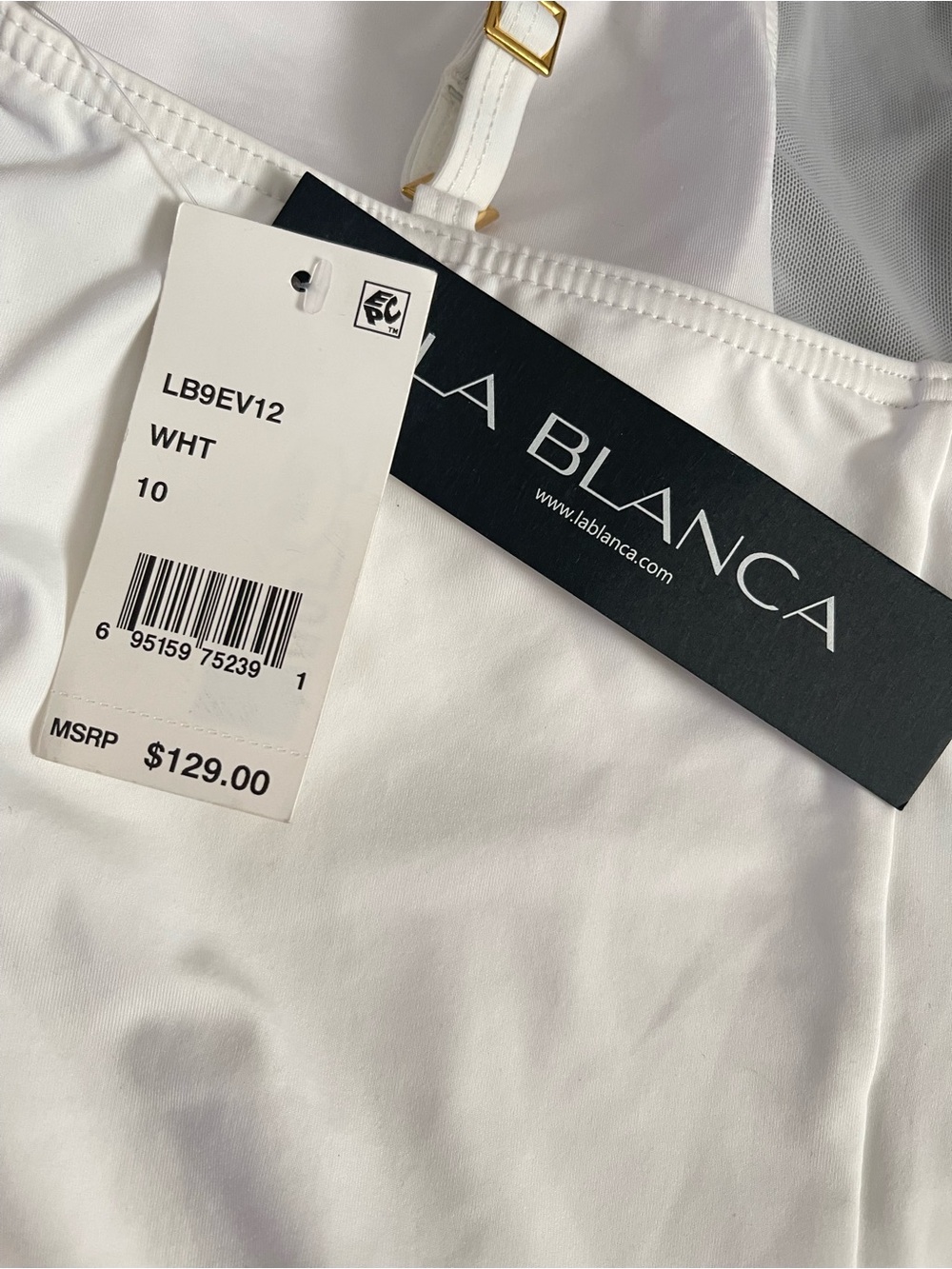 La Blanca White One-Piece Swimsuit - Picture 3 of 4